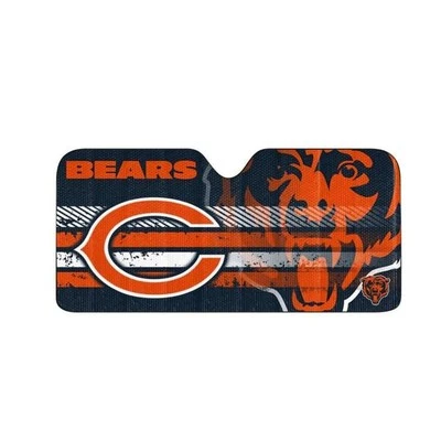 Fanmats NFL Chicago Bears Windshield Sun Auto Shade, tri-fold 58" x 27.5" - Image 1 of 4