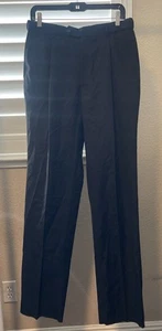 Jones New York Pants Mens 33.5 Regular Unhemmed Pleated Pants 1077 - Picture 1 of 5