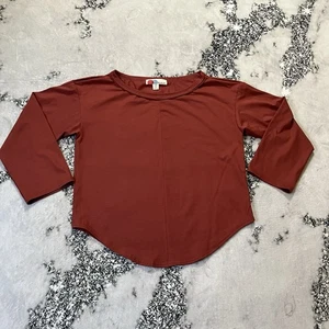 Free People Strandshirt Damen Größe Small Burgunderrot Baumwolle Relaxed Tunika Oberteil - Bild 1 von 7