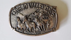 Conejo Valley Days 1980 Vintage Hebilla Cinturón California Caballo Diligencia Vaquero - Imagen 1 de 6