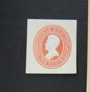 US Official Stamp Envelope UO47 2c 1875 War Department Red - Picture 1 of 2