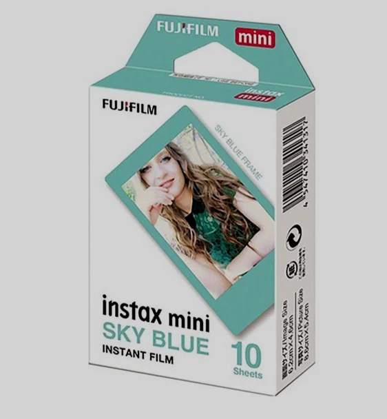 Fuji Instax Mini Film - SKY BLUE  (10 Photos) - dated 07/2027 - Image 1 of 1