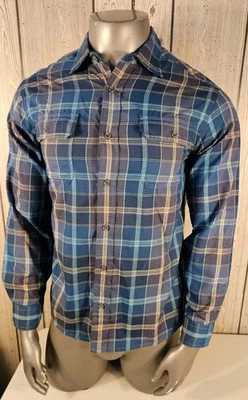 Orvis Shirt Mens XXL Blue Purple Plaid Check Fishing Outdoors Long Sleeve  - Image 1 of 4