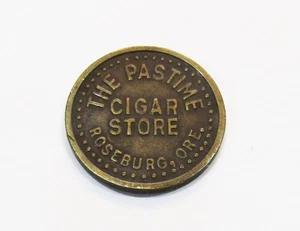 Alte 5 Cent im Handel Münze Token, The Pastime Cigar Store, Roseburg Oregon - Bild 1 von 4