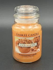 Yankee Candle Good Morning 22oz Jar Candle Unburned Hard To Find Scent - Picture 1 of 5
