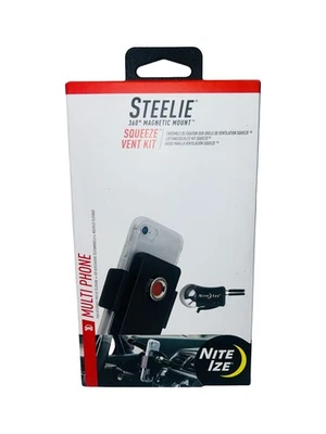 STEELIE 360 MONTAJE MAGNÉTICO - KIT DE VENTILACIÓN DE COMPRESIÓN MULTITELÉFONO NEGRO Foto 1 de 4