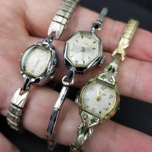 Vintage Damen Frauen Uhr Lot x3 Bulova Timex Towncraft 10K rgp - Bild 1 von 6