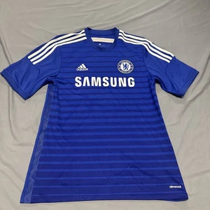 Chelsea 2014-15 Drogba Home Soccer Jersey Size Large Blue Premier League - Picture 1 of 16