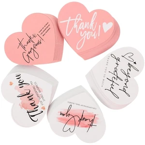 150 Pcs Thank You Card Bride Bridesmaid Heart-shaped Greeting Party - Picture 1 of 12