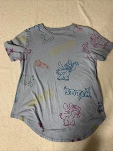 Disney Stitch Girls Tee Shirt Size M 7-9 - Picture 1 of 3