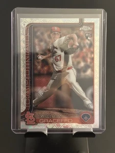 2025 Topps Chrome Logofractor Gordon Graceffo #256 (RC) St. Louis Cardinals Card - Picture 1 of 2