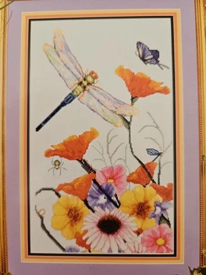 Cross My Heart, Inc. THE DRAGONFLY Counted Cross Stitch Pattern CSB-243 150x247 - Image 1 of 4