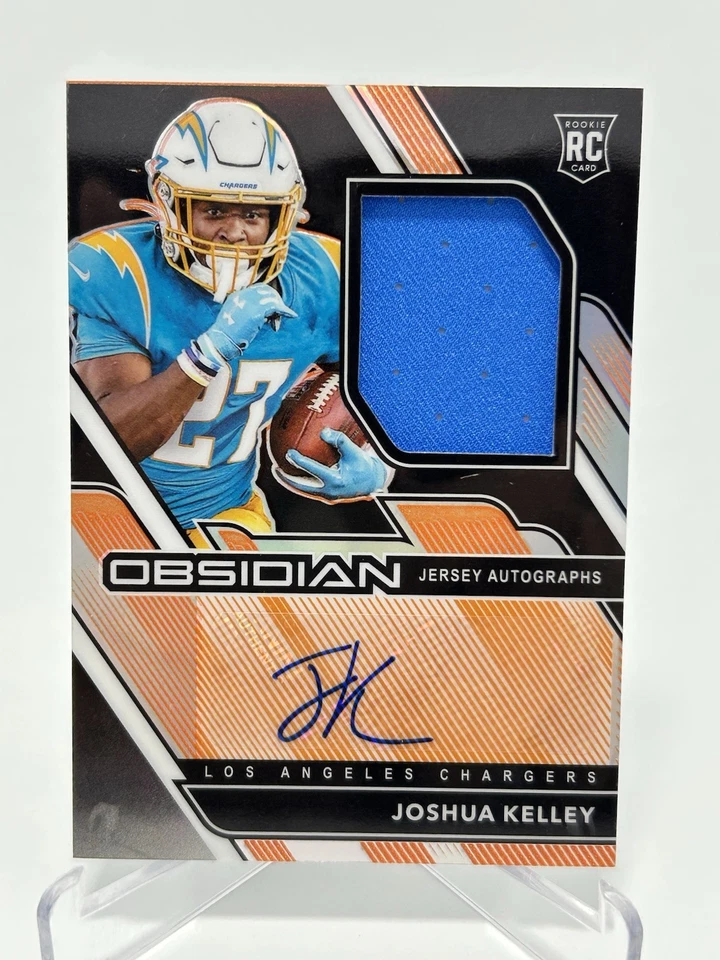 JOSHUA KELLEY 2020 Obsidian Etch Orange Rookie Autograph Patch RC /99 - Image 1 of 4