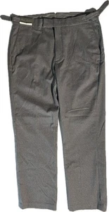 NEW- 38 x 30 Mens Cremieux Signature Pinstripe Pants Cotton Blend Gray $125 - Picture 1 of 15
