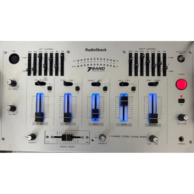 Radio Shack 3 Channel Stereo Sound Mixer Cat No. 32-2057 - Tested - Image 1 of 4