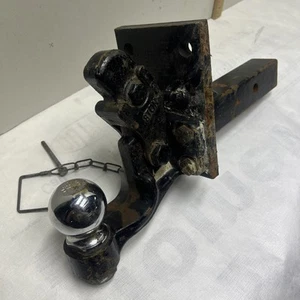 8-TON Pintle Hitch 2 1/2 “ Adjustable ReceiverW/ Mounting Kit And 2-5/16" Ball - Foto 1 di 8
