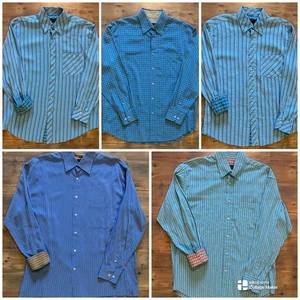 BUGATCHI UOMO - LOT 5 - LONG SLEEVE - RAYON - LARGE - Picture 1 of 16