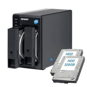 QNAP TR-002 DAS STORAGE 2-BAY HDD 640GB (2x320GB) RAID SLOT DOBLE 3,5" USB-C - Picture 1 of 6
