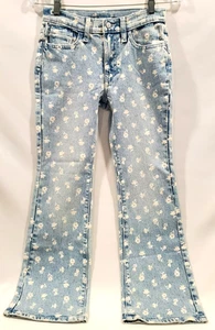 Old Navy Girls High-Waisted Printed Flare Jeans Floral Pattern Size 12 - Picture 1 of 7