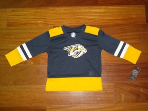 Toddler 2T-4T Nashville Predators NHL V-Neck Hockey Jersey NWT - Picture 1 of 3