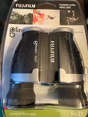 FUJINON glimz 5x21 Binoculars FujiiFilm w/ case and strap New - Image 1 of 4