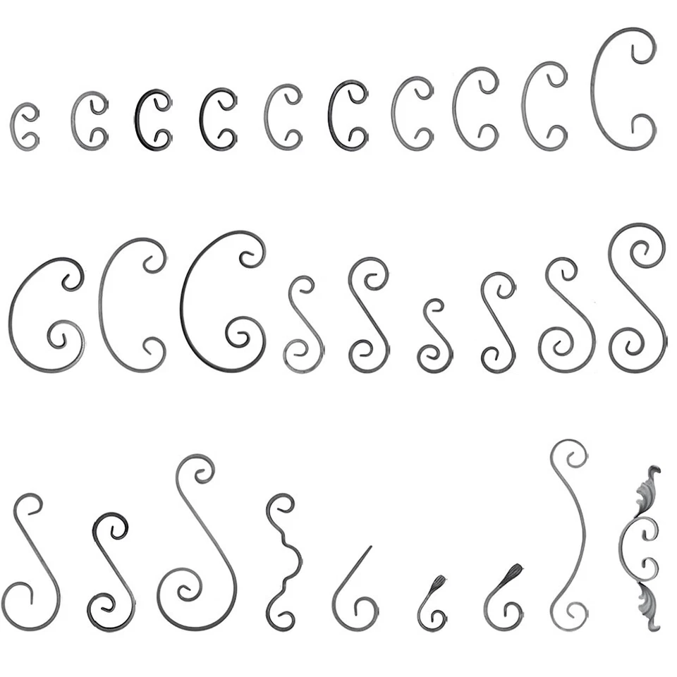 shivler Stahl Form Zaundeko Zierelement Flachstahl Dekoration Zaun Geländer 12x6 - Bild 1 von 3