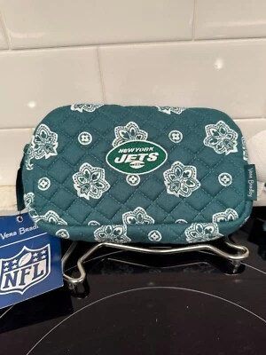 Nuevo con etiquetas Vera Bradley NFL New York Jets Mini Bolso Cinturón Verde Blanco Bandana en Algodón Foto 1 de 4