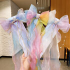 Korean Style Cute Colorful Bow Pearl Tassel Ribbon Hairpin Sweet Fairy Hair Clip