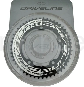 Driveline 50T CNC BCD 130mm for TT Road Bike Bicycle Chainring Black/Silver - Picture 1 of 4