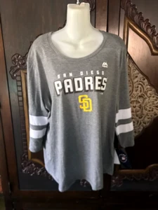 San Diego Padres Women's Long Sleeve Shirt - Picture 1 of 4