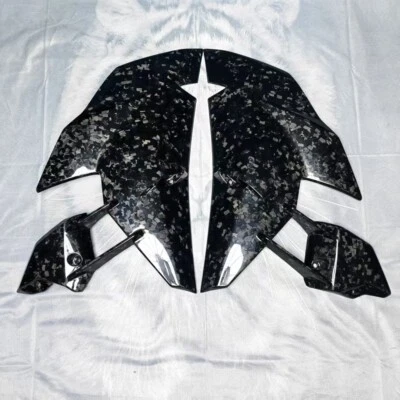 For KAWASAKI NINJA H2 H2R 15-25 Carbon Fiber Head Cover Fairing Forged Glossy - Image 1 of 3