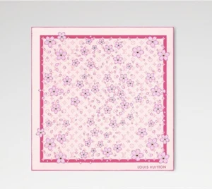 LV x TM Carré 70 Cherry Blossom Louis Vuitton Scarf by Takashi Murakami NEW - Picture 1 of 12
