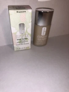 Neu im Karton Clinique Even Better Make-up #33 Espresso Evens korrigiert 1 flüssige Unze LSF 15 breit - Bild 1 von 3