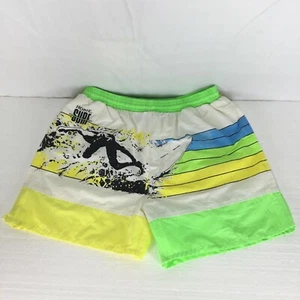 Pantalones cortos de natación vintage para hombre talla grande traje hobie surfista baúles años 80 90 - Imagen 1 de 8