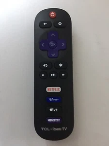 Mando a distancia TCL Roku TV con Netflix Disney+ Apple TV HBOmax + baterías - Imagen 1 de 1