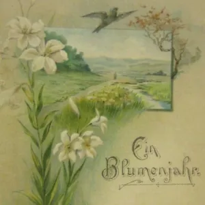 Sunday School German Calendar Book Geschenk Sonntagsschule Floral Druck Verlag - Picture 1 of 9