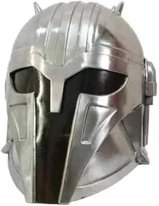 Steel Mandalorian Blacksmith Helmet/Medieval Helmet Halloween Costume Cosplay - Picture 1 of 4