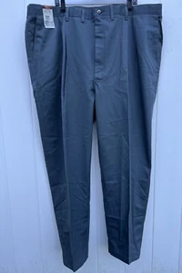 Timber Creek by Wrangler Men's Gray Pants 48X30 Pleated Wrinkle Free Elastic NWT - Picture 1 of 7