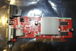 ASUS ATI Radeon 9250 128 MB Universal AGP Video Card TV-Out VGA DVI A9250/TD/128 - Picture 1 of 5