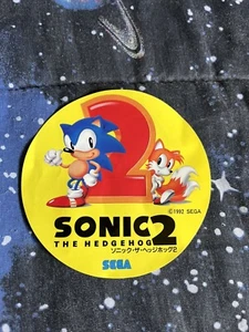 1992 Japanese Sonic The Hedgehog Sticker - Picture 1 of 2