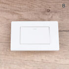1 2 3 4 Gang On Off Light Wall Switch White Panel Us Push Button Pass Switch