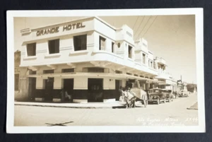 Foto real Grande Hotel Sete Lagoas Minas Brasil c1950 RPPC R. Lassance Cunha - Imagen 1 de 2