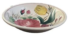 Vintage Hand Painted Floral Ironstone Ware 11” Serving Bowl (H)
