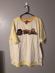 Platinum FUBU Shirt Men's Size XL Yellow Fat Albert Junkyard Gang Vintage 90s - Picture 1 of 12