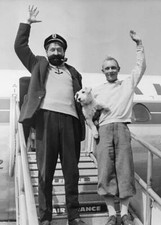 Actors Jean-Pierre Talbot & Georges Wilson costume as Tintin & Capta- Old Photo