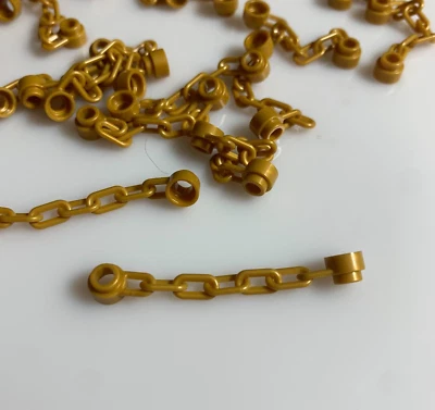 20 per lot NEW LEGO Warm Gold ("Pearl Gold") CHAIN 6 M (39890/6323688) - Image 1 of 3