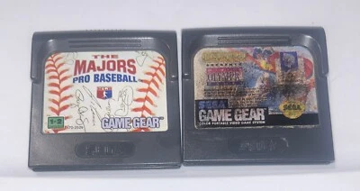 Sega Game Gear Carts Lot Of 2 The Majors Pro Baseball & The Winter Olympic Games - Image 1 of 4