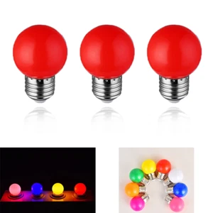 3Stk.Rot LED 3W E27 Glühbirne Buntes Umgebungslicht Ausstellung Valentinstag - Bild 1 von 8
