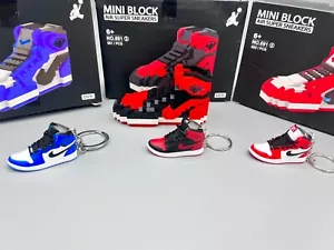 Mini Jordan Sneaker Building Blocks, Shoe Bricks, Puzzles, Collectible Toys - Picture 1 of 9