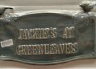 Victorian Trading Jackie's At Greenleaves Metal Garden Plaque Stake 11C